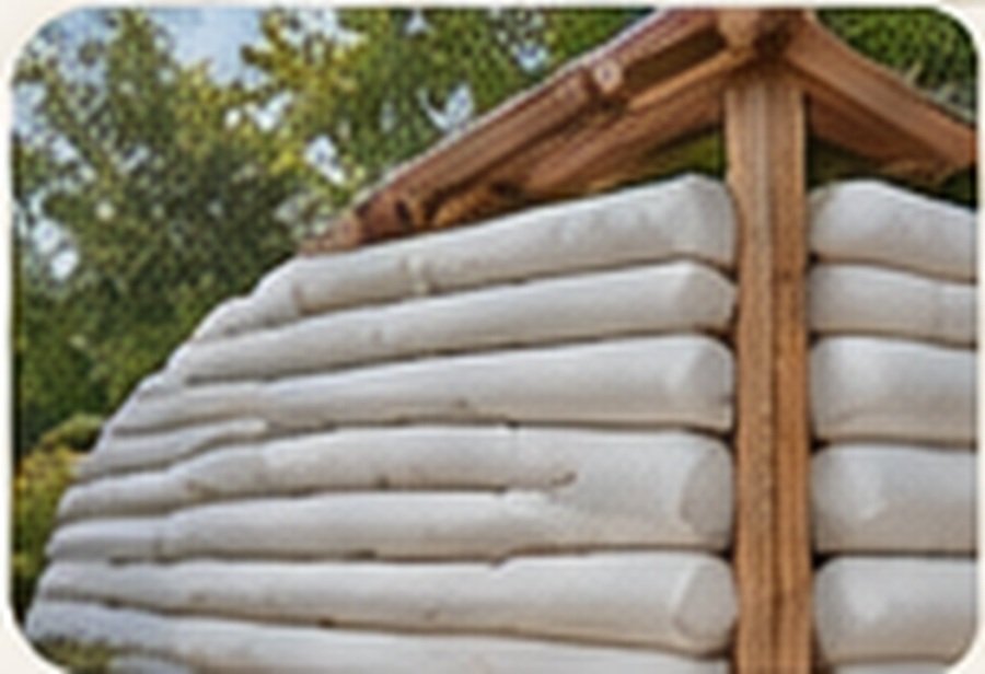 Earthbag wall construction
