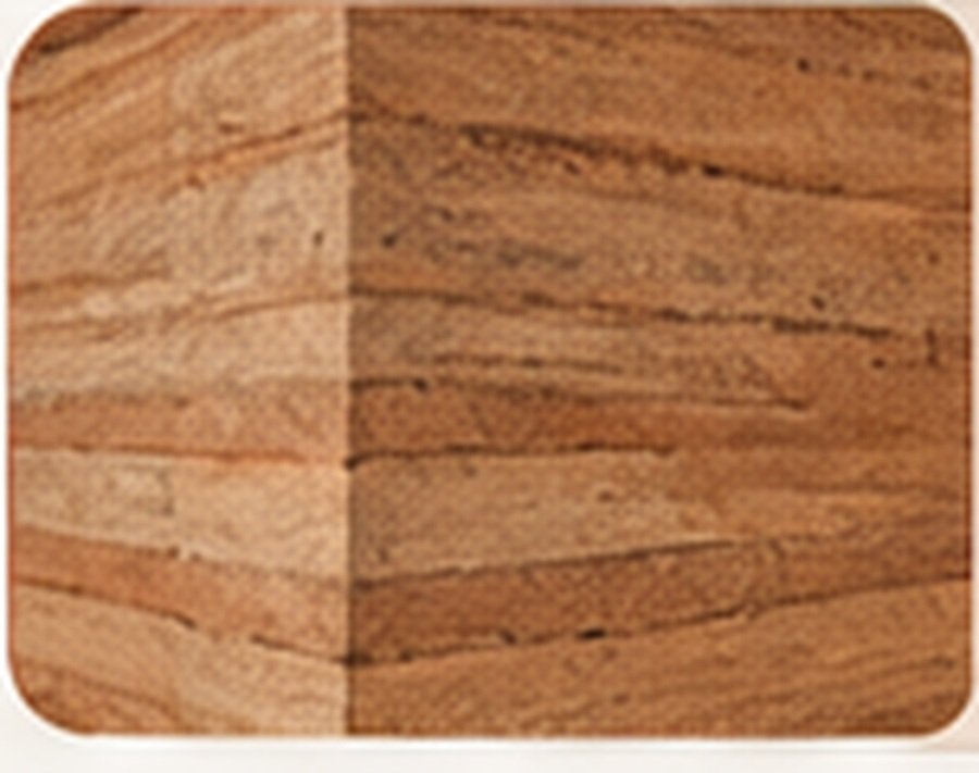 Layered rammed earth wall