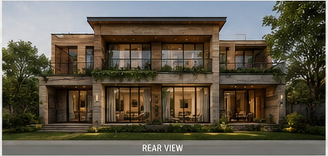 Villa Earth rear view