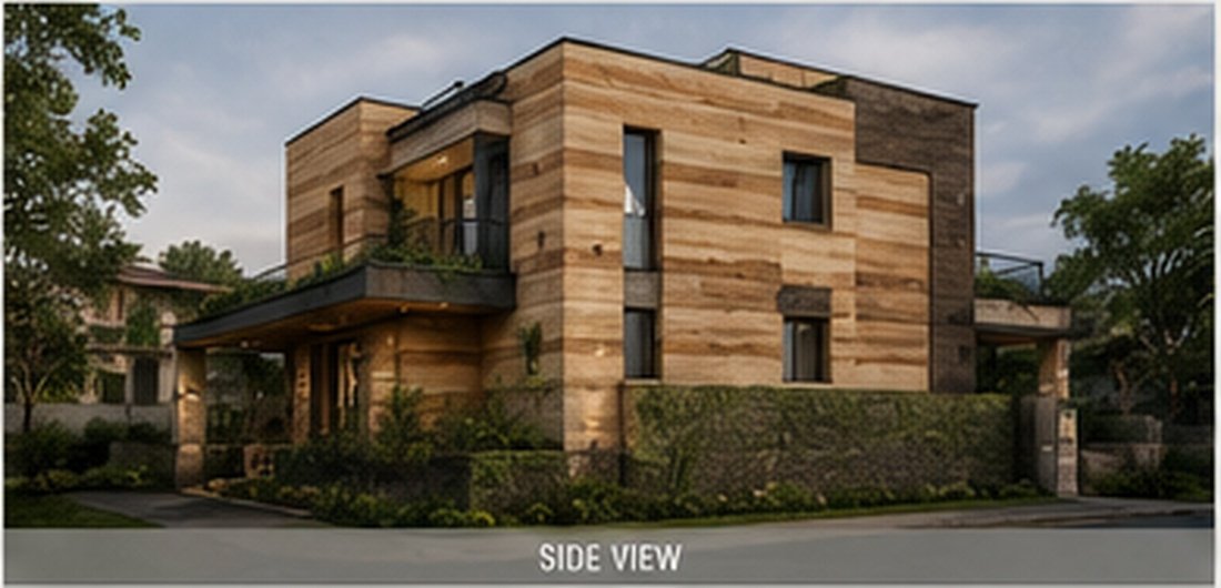 Villa Earth side view