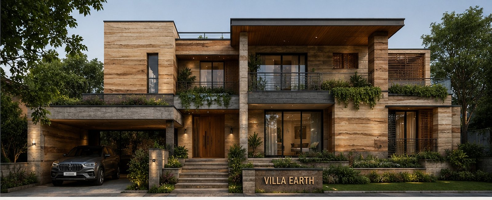 Villa Earth premium rammed-earth residence