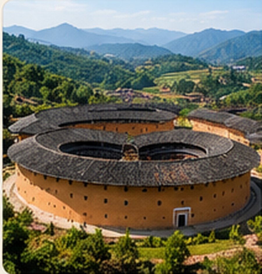 Fujian Tulou communal earthen architecture